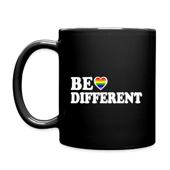 Be different - Full Colour Mug - black - Left