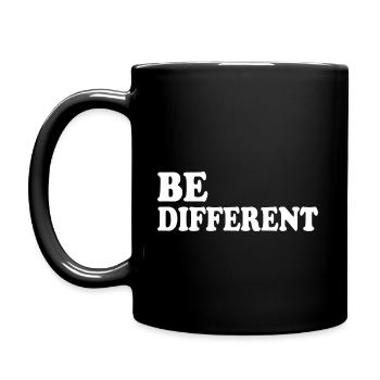 Be different - Tasse einfarbig - Schwarz - Links