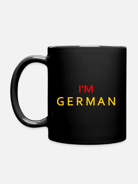 Im german - Tasse einfarbig - Schwarz
