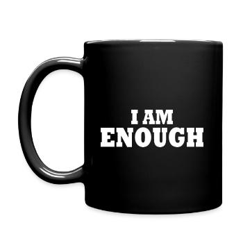 I am enough - Full Colour Mug - black - Left