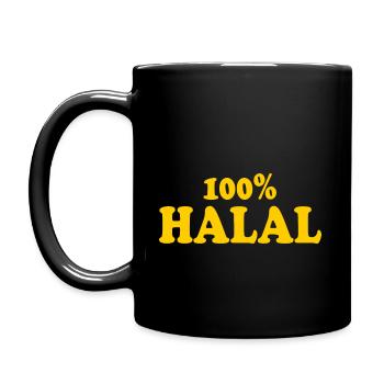 Halal - Tasse einfarbig - Schwarz - Links