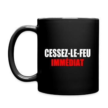CEASEFIRE - Full Colour Mug - black - Left