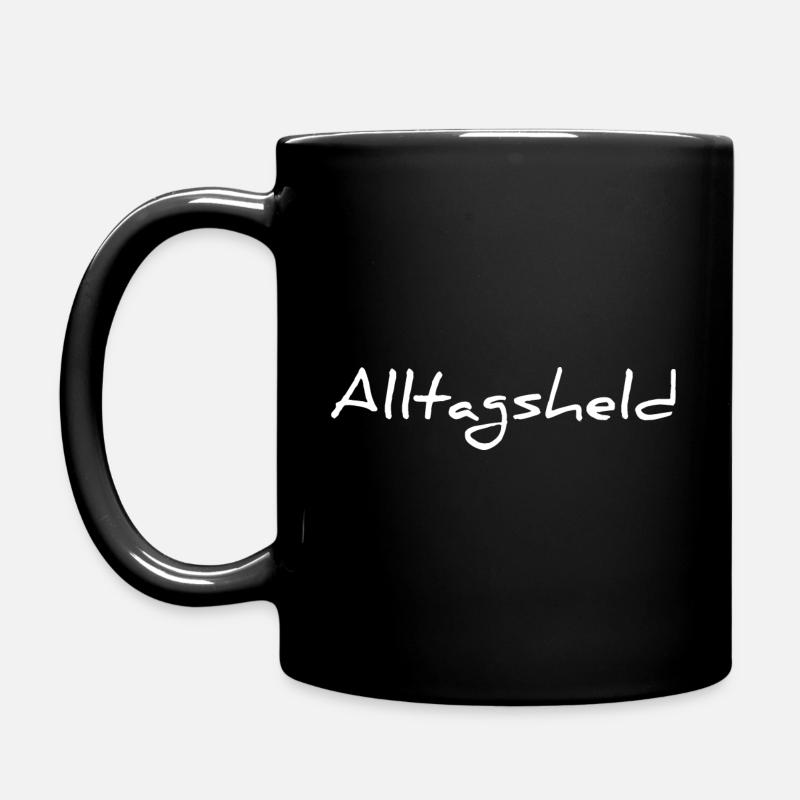 Alltagsheld - Tasse einfarbig - Schwarz