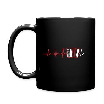 ACCORDION HEARTBEAT STYRIAN ACCORDION - Full Colour Mug - black - Left