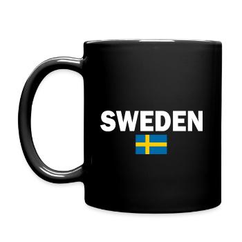Sweden - Full Colour Mug - black - Left