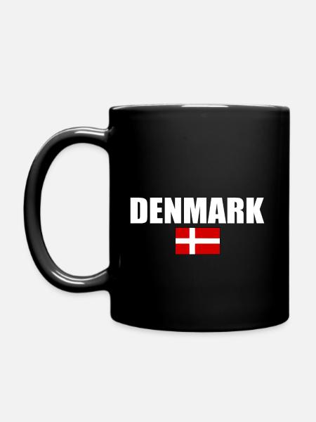 Denmark - Full Colour Mug - black
