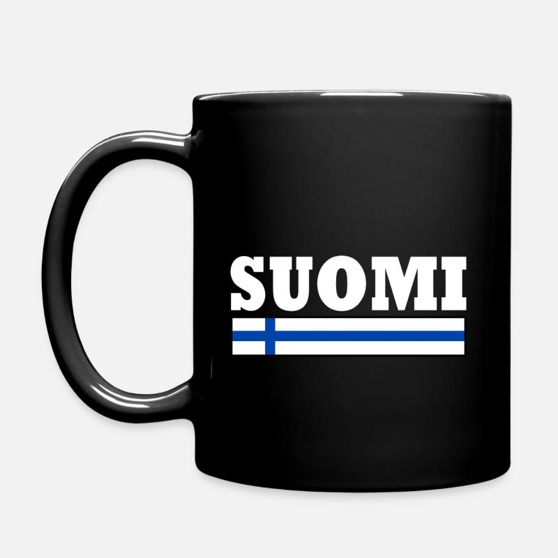 Suomi - Tasse einfarbig - Schwarz