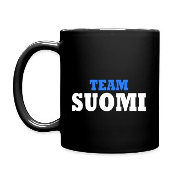 Team suomi - Tasse einfarbig - Schwarz - Links