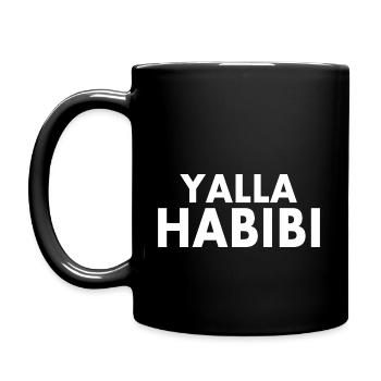 Yalla habibi - Full Colour Mug - black - Left
