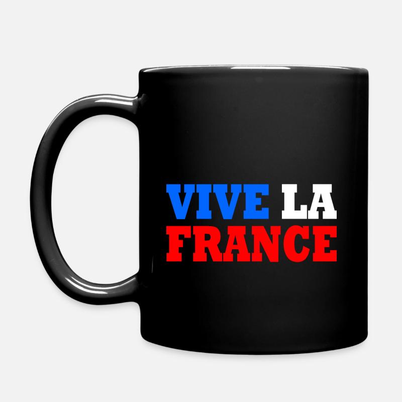 Vive la france - Tasse einfarbig - Schwarz