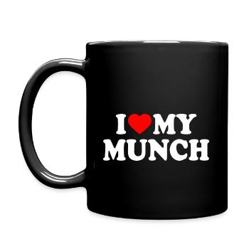 I love my munch - Full Colour Mug - black - Left