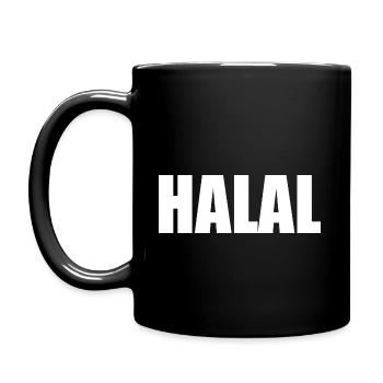 Halal - Tasse einfarbig - Schwarz - Links