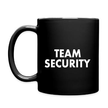 Team security - Full Colour Mug - black - Left