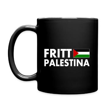 fritt palestina - Full Colour Mug - black - Left