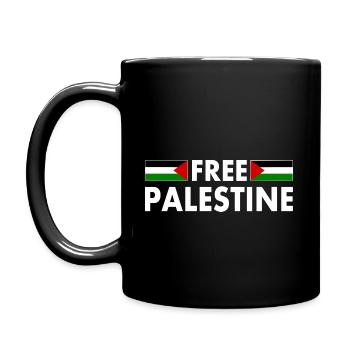 Free palestine - Full Colour Mug - black - Left
