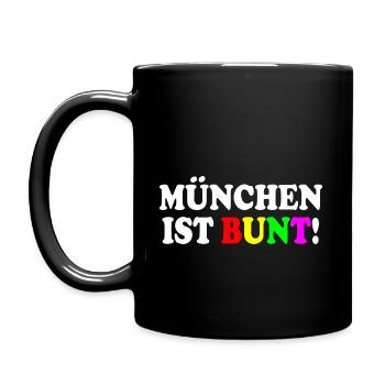 Munich est colorée - Mug uni - noir - Gauche