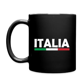 Drapeau de l’Italie - Mug uni - noir - Gauche