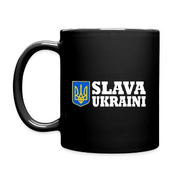 Slava ukraini - Full Colour Mug - black - Left