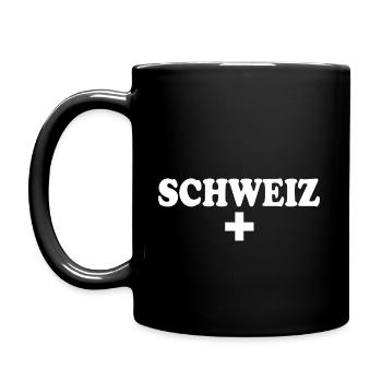 suisse - Mug uni - noir - Gauche