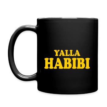 Yalla habibi - Full Colour Mug - black - Left