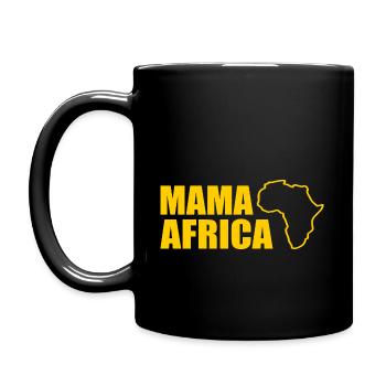 Mama africa - Tasse einfarbig - Schwarz - Links