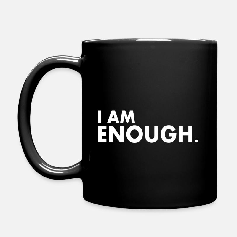 I am enough - Mug uni - noir