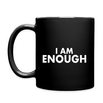 I am enough - Full Colour Mug - black - Left