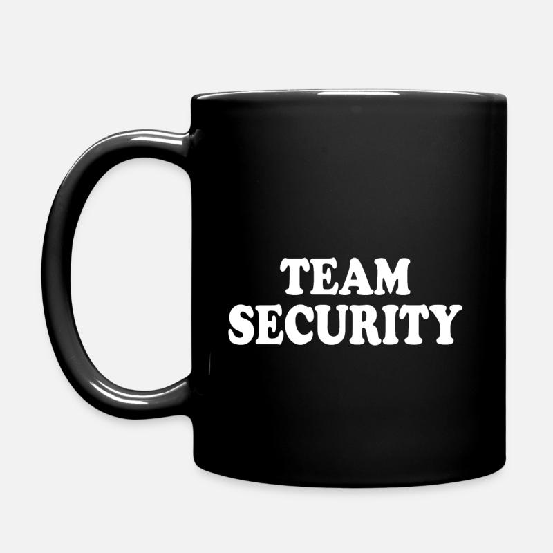 Team security - Tasse einfarbig - Schwarz