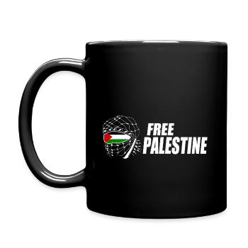 Free palestine - Mug uni - noir - Gauche
