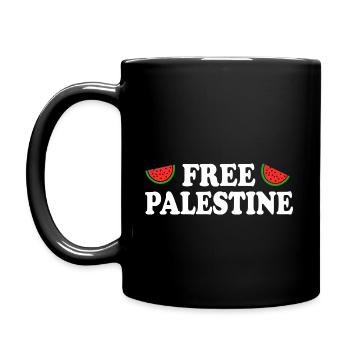 Free palestine - Full Colour Mug - black - Left