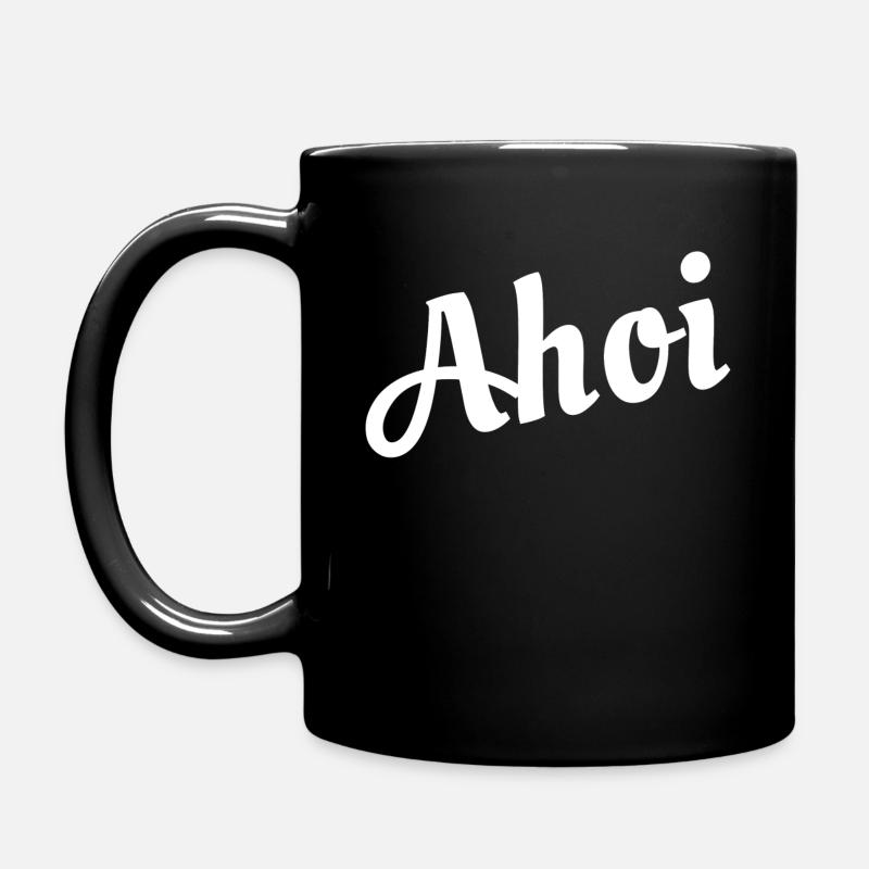 Ahoi - Tasse einfarbig - Schwarz