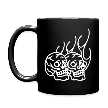 Crânes - Mug uni - noir - Gauche