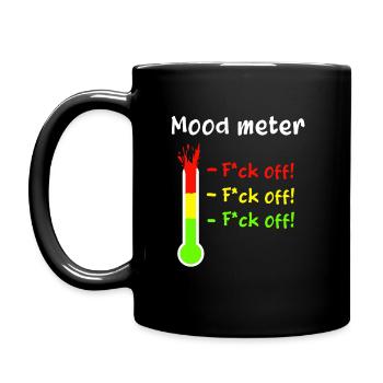 mood meter - Full Colour Mug - black - Left