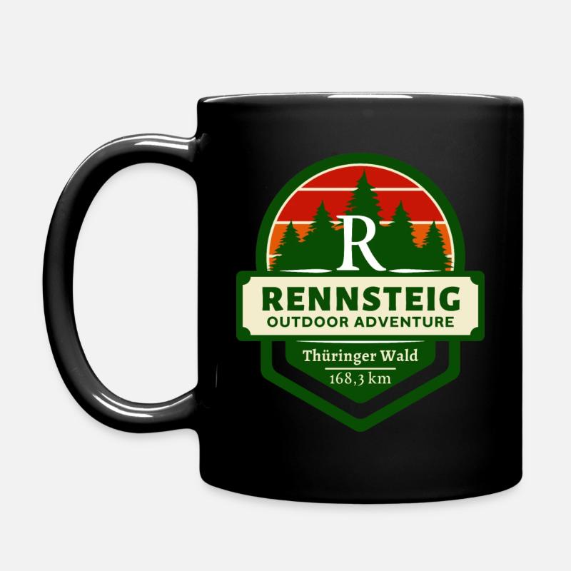 Rennsteig-Thüringer Wald-Thüringen - Tasse einfarbig - Schwarz