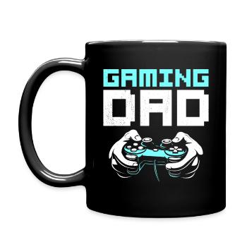 Gaming Dad Gamer Drôle Fête des Pères - Mug uni - noir - Gauche