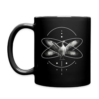 Heilige Gans - Tasse einfarbig - Schwarz - Links