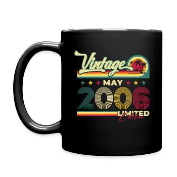 Vintage 2006 Vintage 2006 18th Birthday 2006 - Full Colour Mug - black - Left