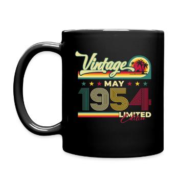Millésime 1954 Cru 1954 70ème anniversaire 1954 - Mug uni - noir - Gauche