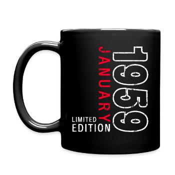 66e anniversaire Original janvier 1959 Volume 59 - Mug uni - noir - Gauche
