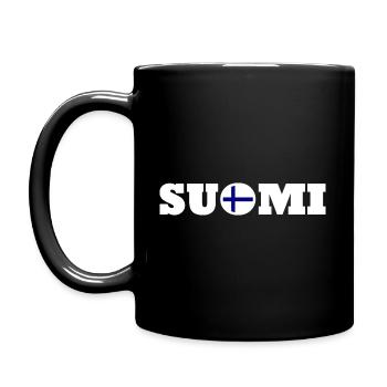 Suomi - Tasse einfarbig - Schwarz - Links