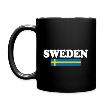 Schweden - Full Colour Mug - black - Left