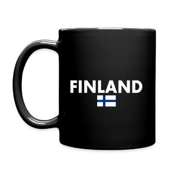 Finland - Full Colour Mug - black - Left
