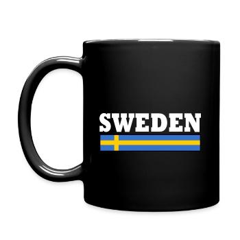 Schweden - Full Colour Mug - black - Left