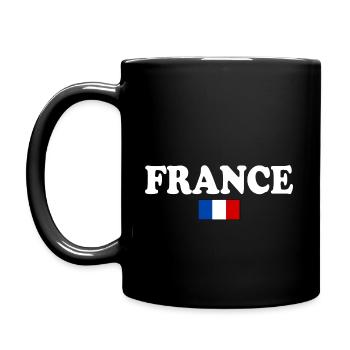 FRANCE FRENCH FLAG - Full Colour Mug - black - Left