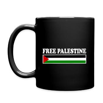 Free palestine - Mug uni - noir - Gauche
