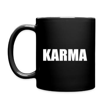Karma - Tasse einfarbig - Schwarz - Links