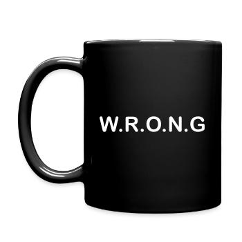 WRONG - Mug uni - noir - Gauche