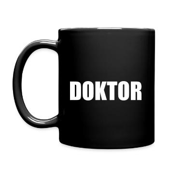Doktor - Tasse einfarbig - Schwarz - Links
