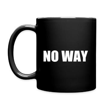 No way - Mug uni - noir - Gauche