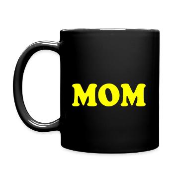 Mom - Tasse einfarbig - Schwarz - Links